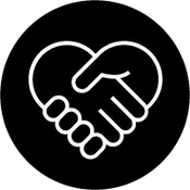 An icon showing a handshake.